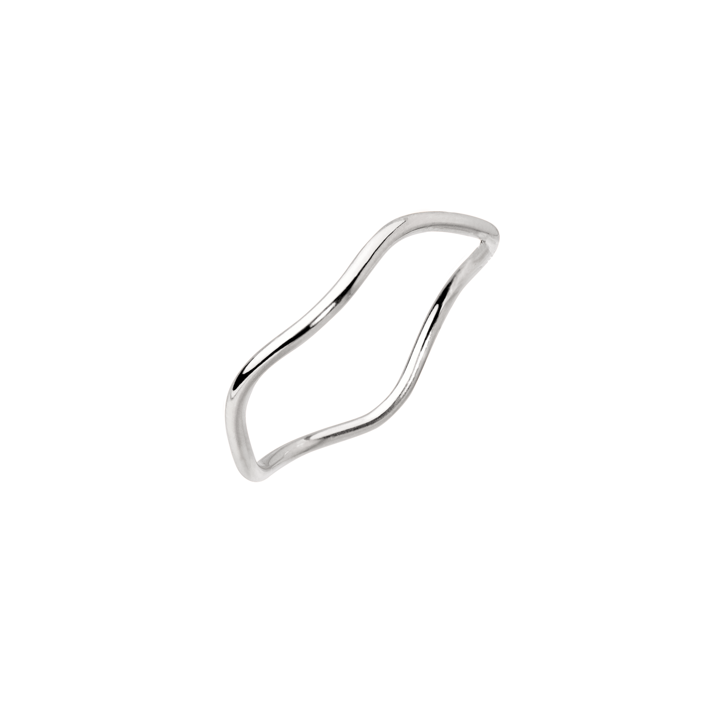 Slim Wave Ring Silver