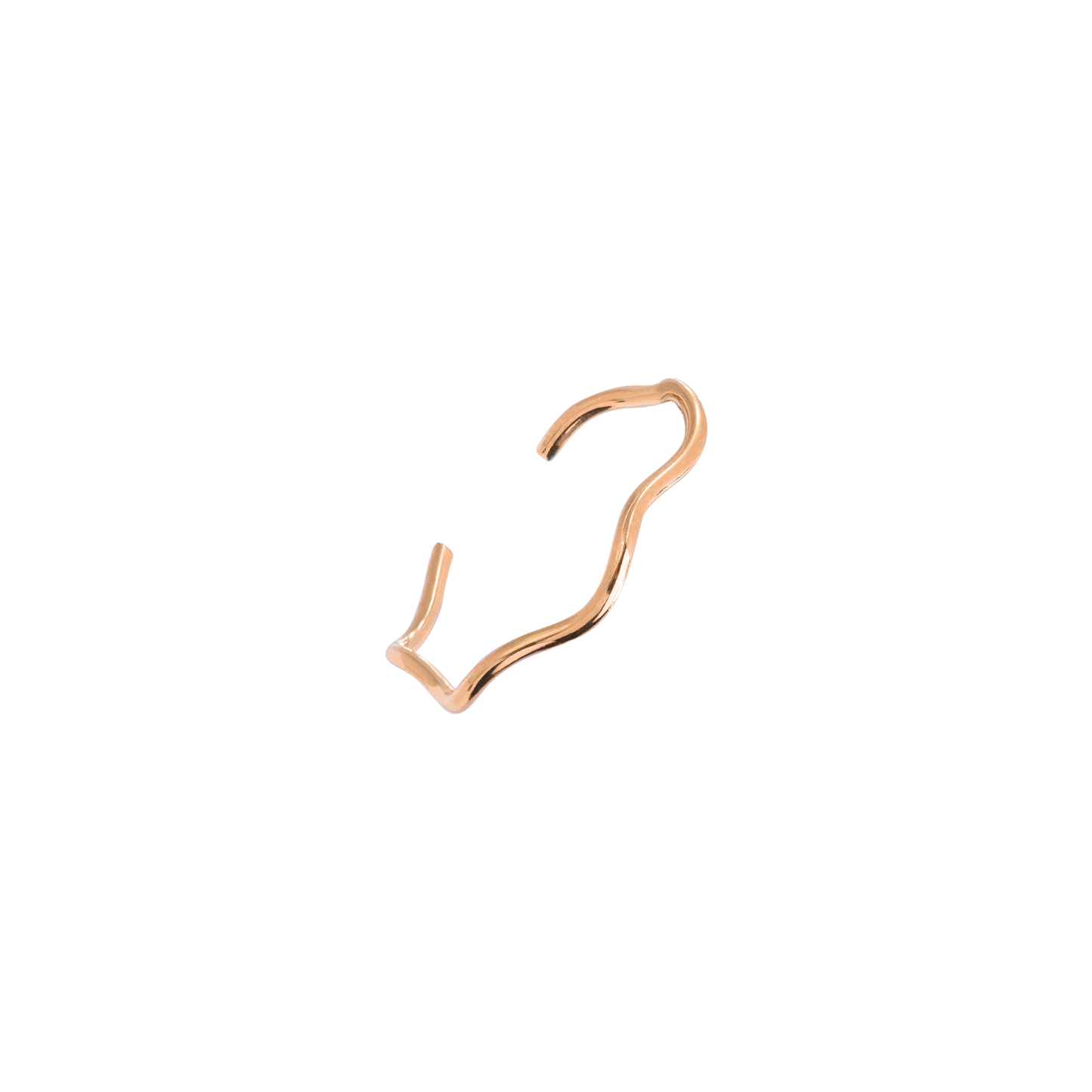 It Comes in Waves Toe Ring Rose Gold