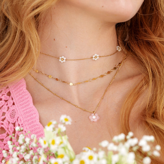 Spring Babe Necklace Gold