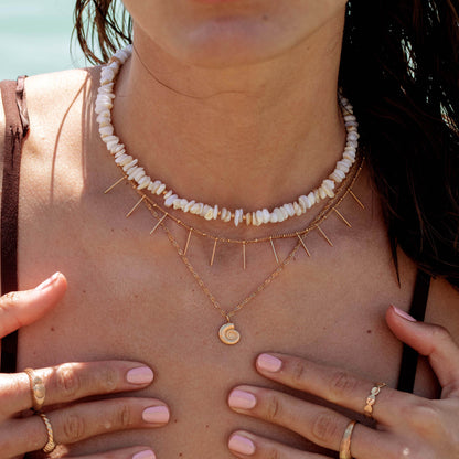 Shell Seeker Necklace Rose Gold