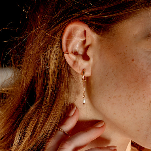 Offbeat Ear Cuff Rose Gold