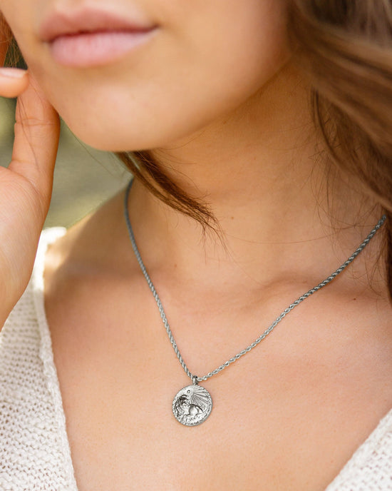 Zodiac Sign Necklace Silver