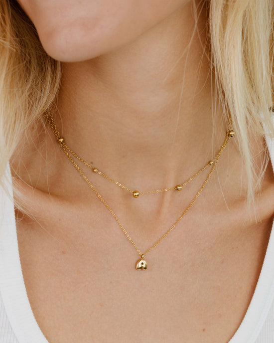 Infinite Beads Necklace gold