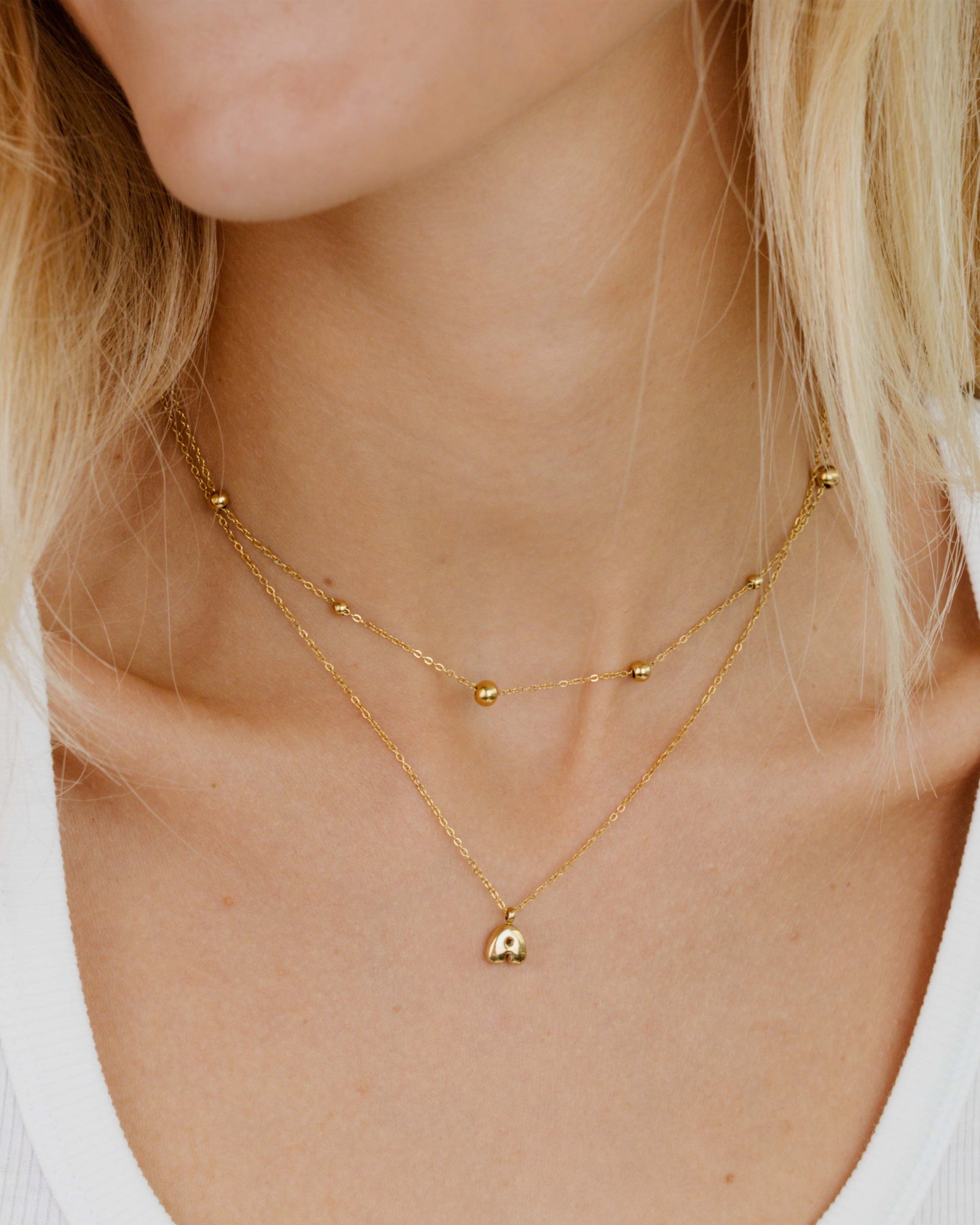 Infinite Beads Necklace Gold