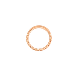 Twisted Click Piercing Ring Rose Gold