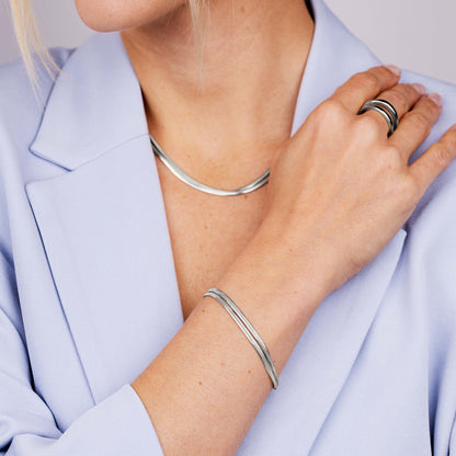 Duality Chain Bracelet Silver
