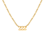 Angel Number Necklace Gold