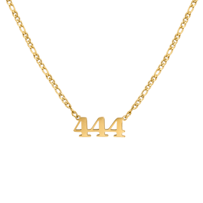 Angel Number Necklace Gold