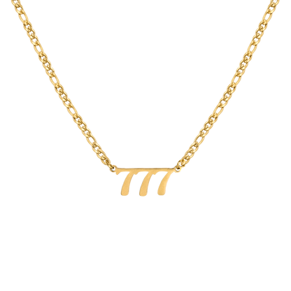 Angel Number Necklace Gold