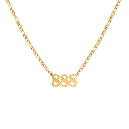 Angel Number Necklace Gold
