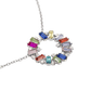 Rainbow Loop Necklace Silver