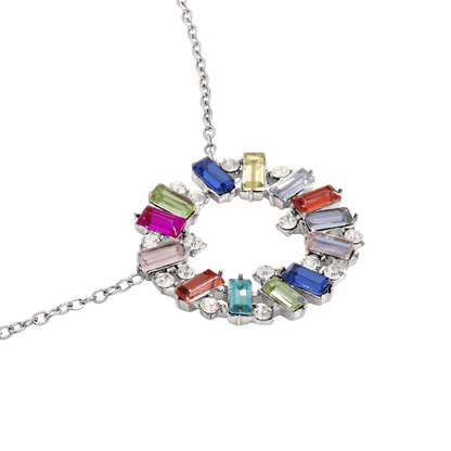 Rainbow Loop Necklace Silver