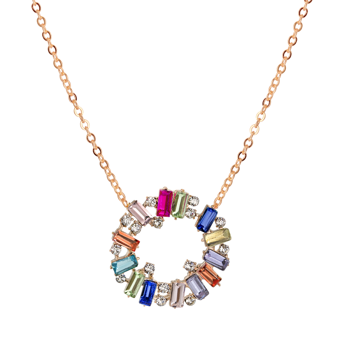 Rainbow Loop Necklace Rose Gold