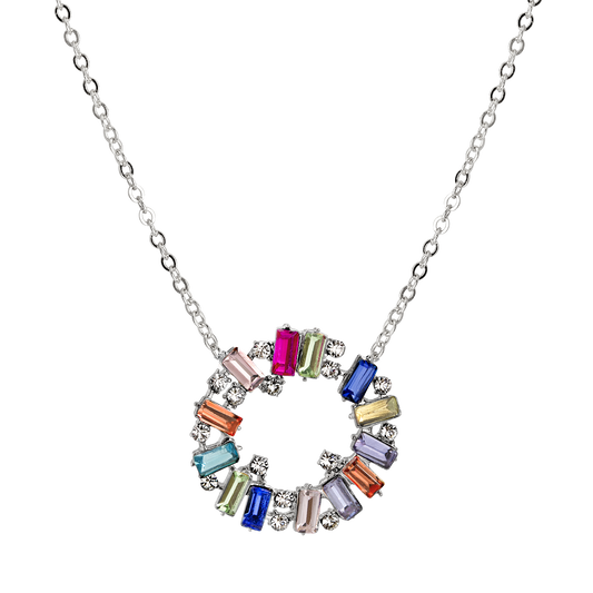 Rainbow Loop Necklace Silver