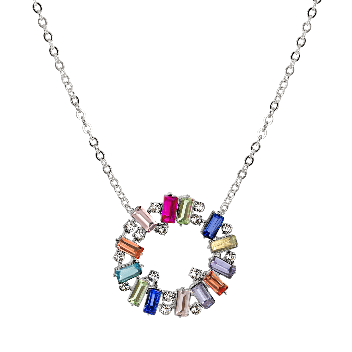 Rainbow Loop Necklace Silver