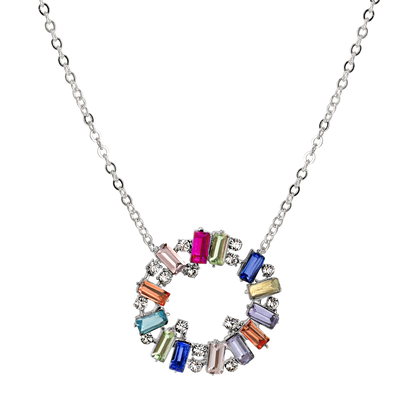 Rainbow Loop Necklace Silver