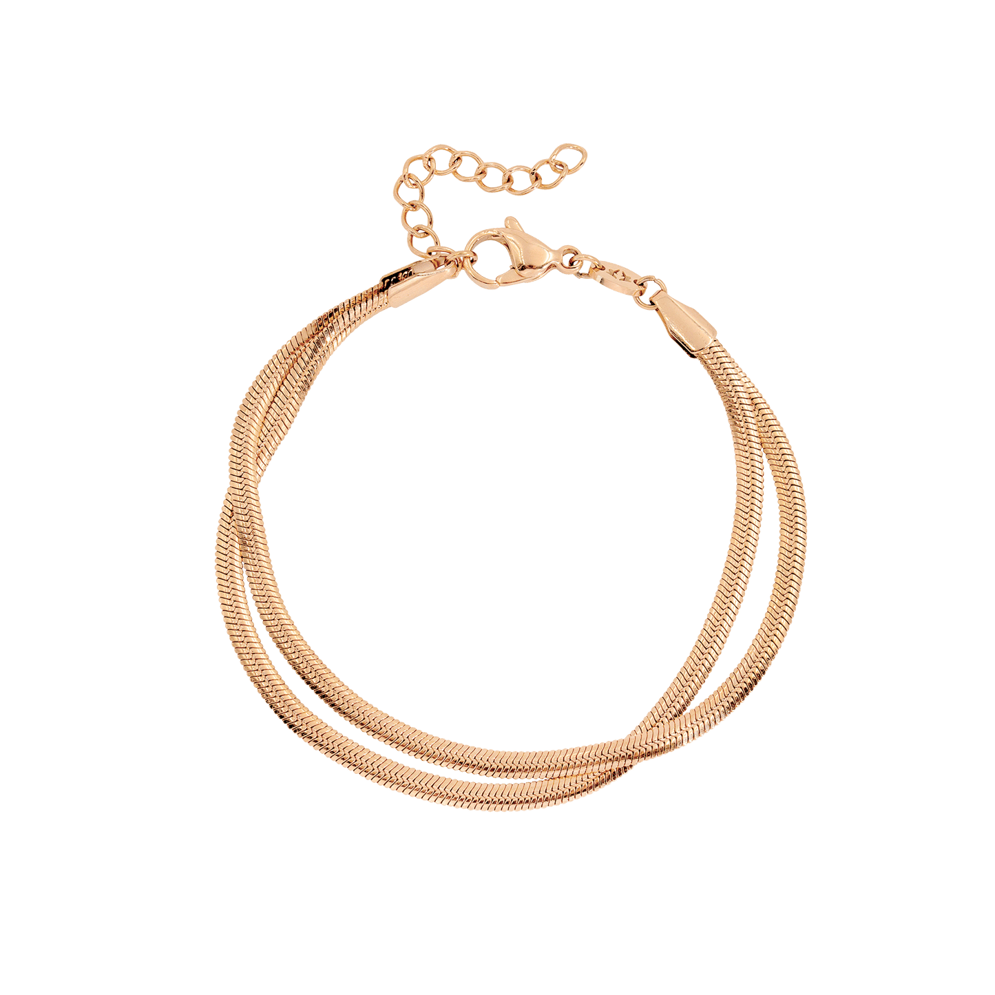 Duality Chain Bracelet Rose Gold