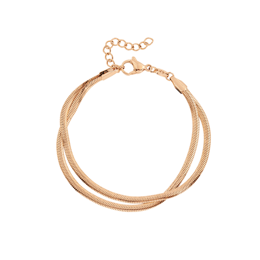 Duality Chain Bracelet Rose Gold