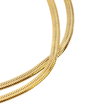 Duality Chain Necklace Gold