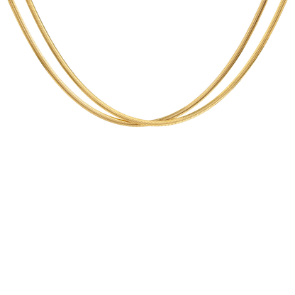 Duality Chain Necklace Gold