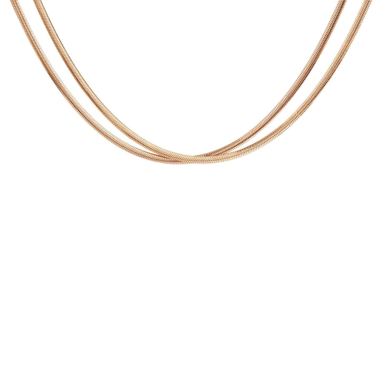 Duality Chain Necklace Rose Gold