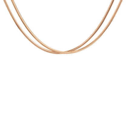 Duality Chain Necklace Rose Gold