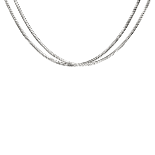 Duality Chain Necklace Silver