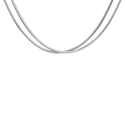 Duality Chain Necklace Silver