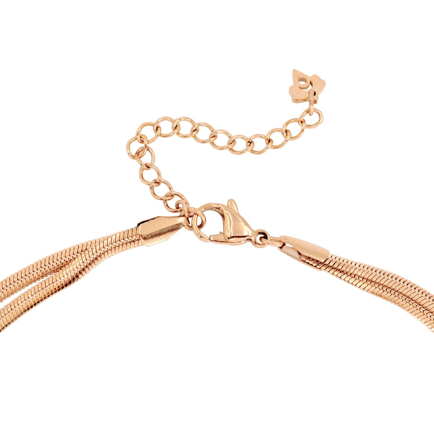 Duality Chain Necklace Rose Gold