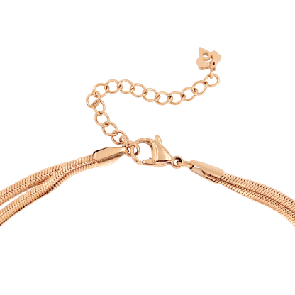 Duality Chain Necklace Rose Gold
