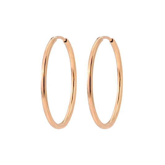Extra Large Hoops Rose Gold