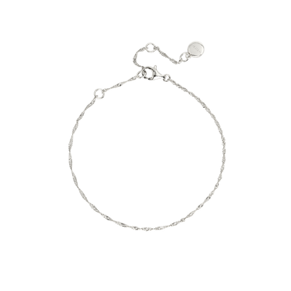 Fine Twist Bracelet Silver