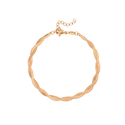 Flat Armour Bracelet Rose Gold