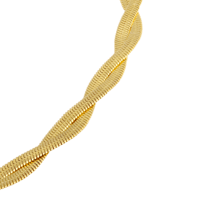 Flat Armour Choker Gold