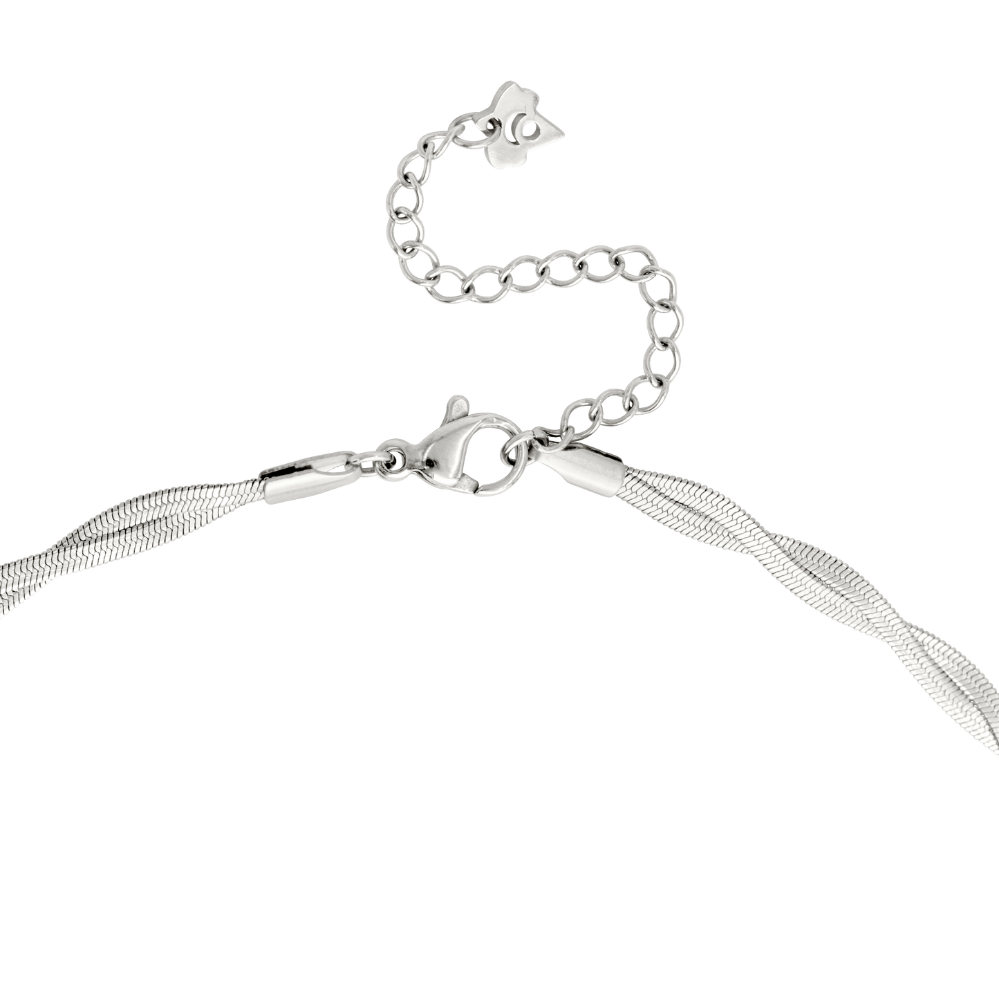 Flat Armour Choker Silver