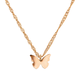 Flutterby Necklace Rose Gold