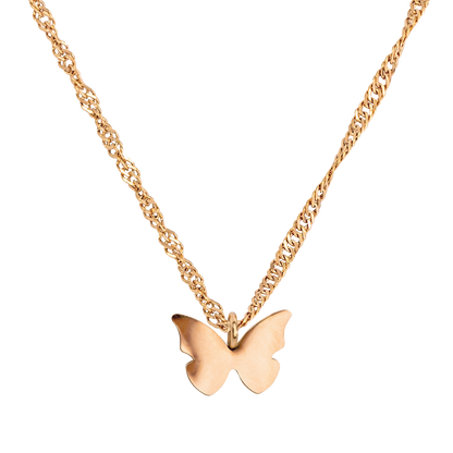 Flutterby Necklace Rose Gold