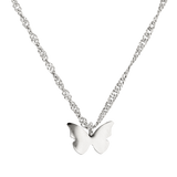 Flutterby Necklace Silver