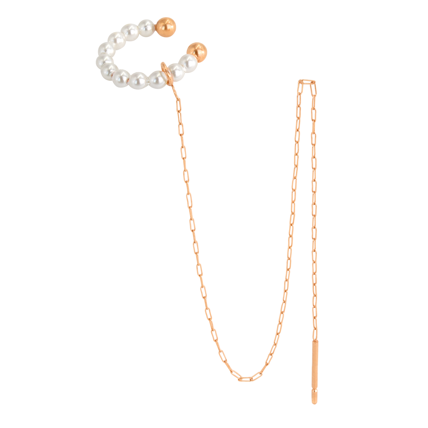 Krissis Special Pearl Ear Cuff Rose Gold