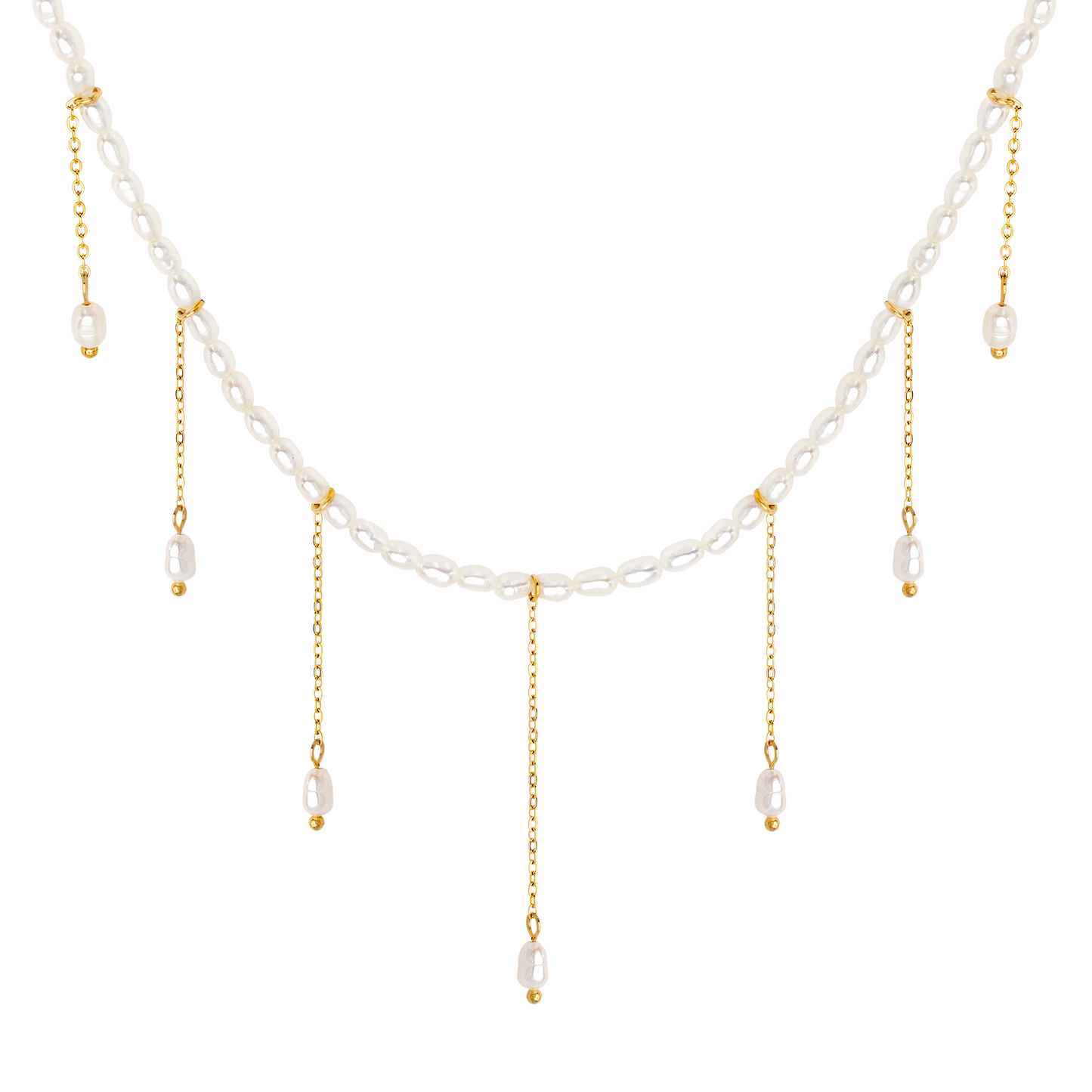 Lolas Love Pearl Power Necklace Gold