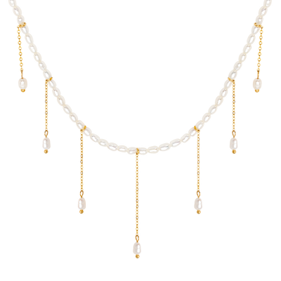 Lolas Love Pearl Power Necklace Gold