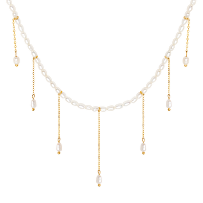 Lolas Love Pearl Power Necklace Gold