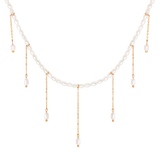 Lolas Love Pearl Power Necklace Rose Gold