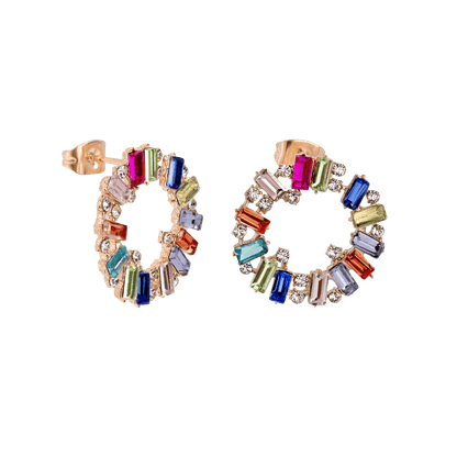 Rainbow Loop Studs Rose Gold