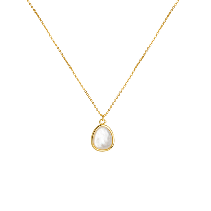 Mother of Pearls Necklace Gold