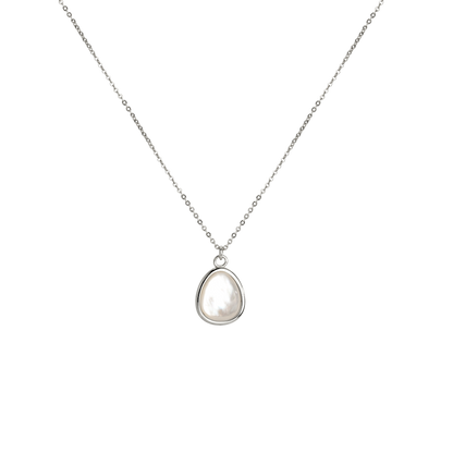 Mother of Pearls Necklace Silver