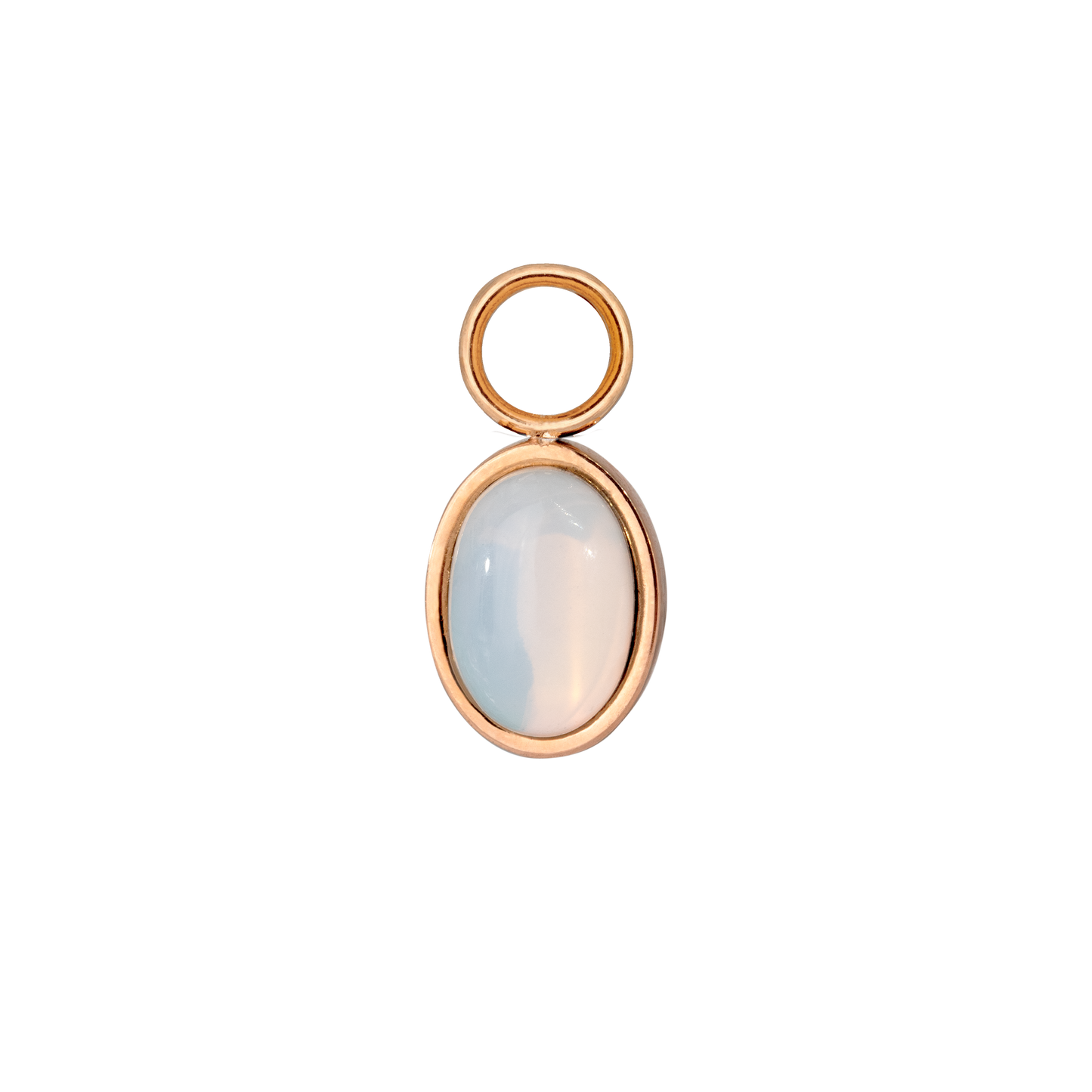 Opal Twisted Hoop Set Small Rose Gold