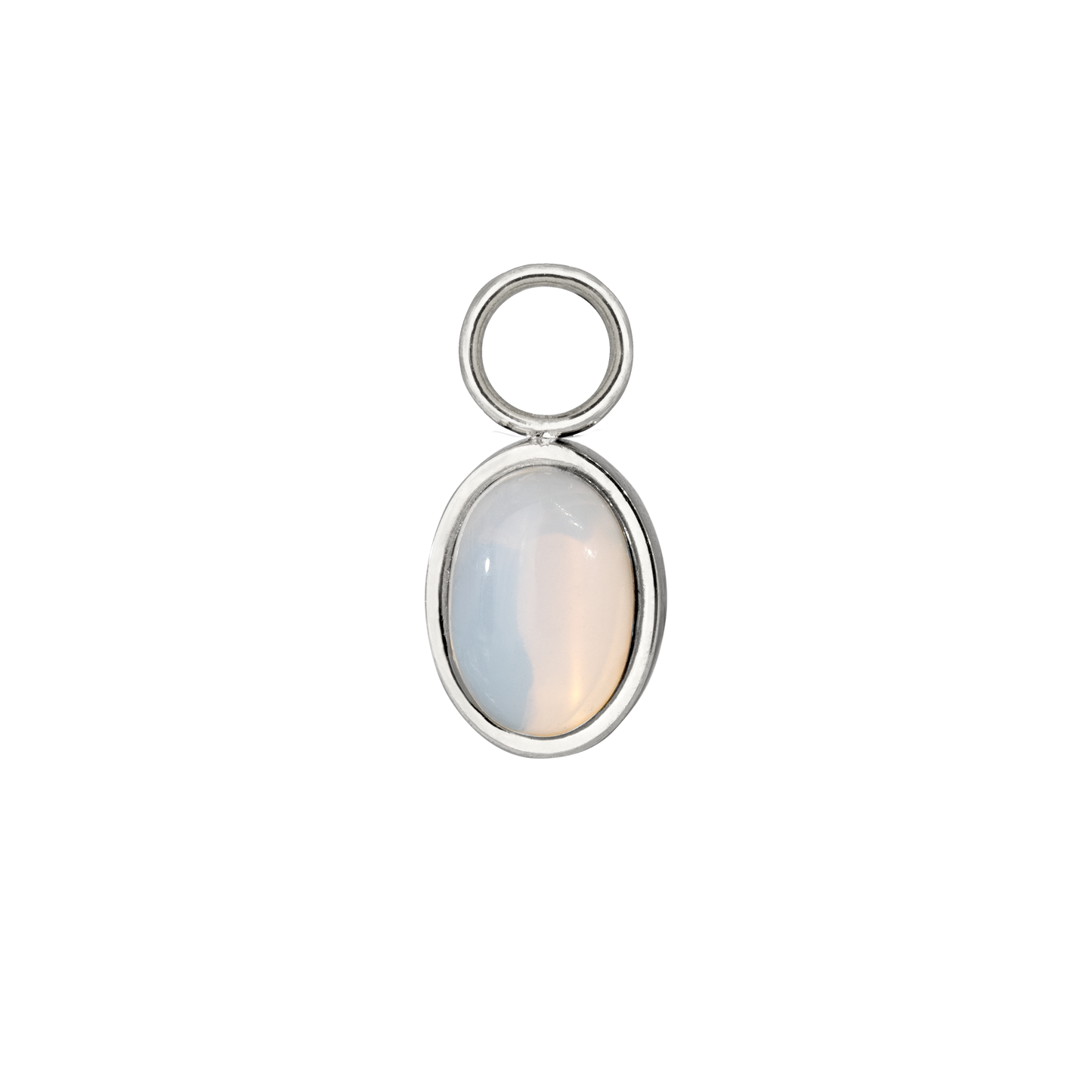 Opal Twisted Hoop Set Small Silver