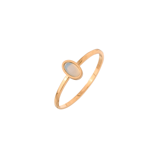 Oval Ring Rose Gold