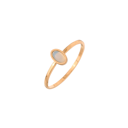 Oval Ring Rose Gold